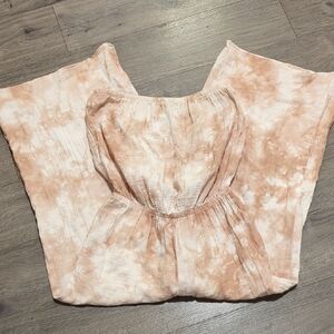 Show Me Your Mumu Estelle Strapless Boho Tie Dye Jumpsuit